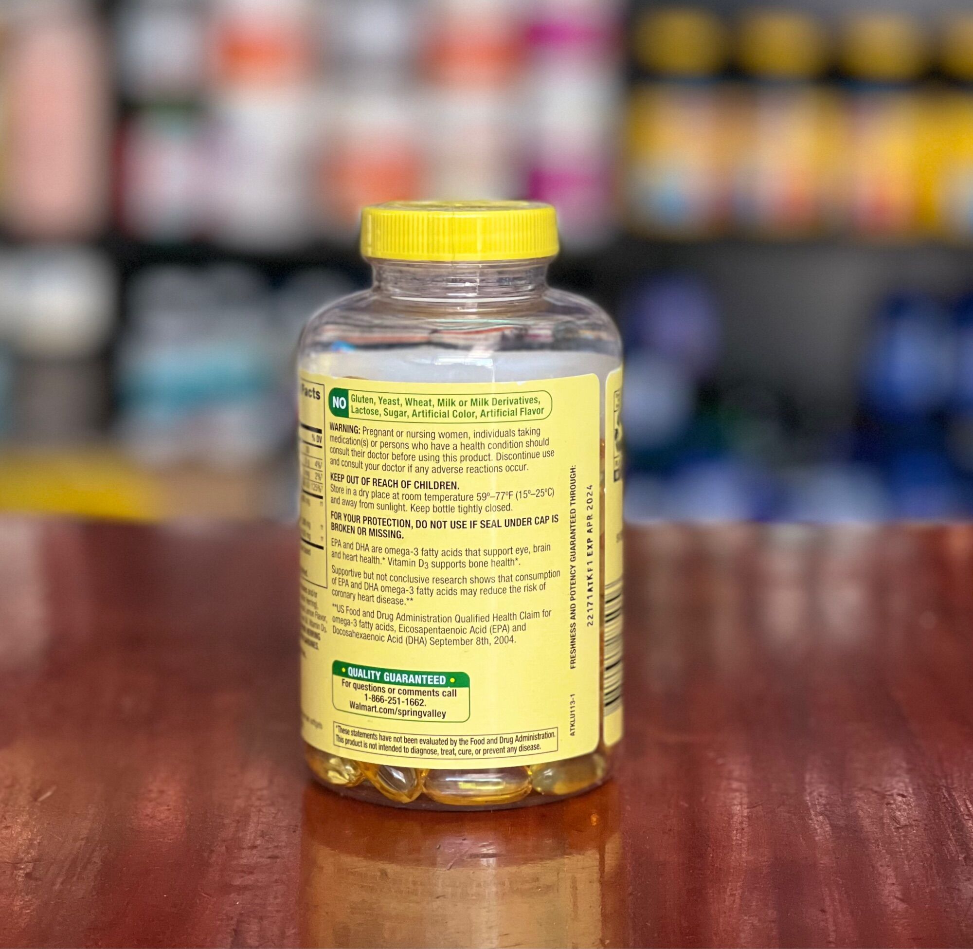 [HCM] Dầu cá Mỹ Omega 3 2000mg Spring Valley 120 viên