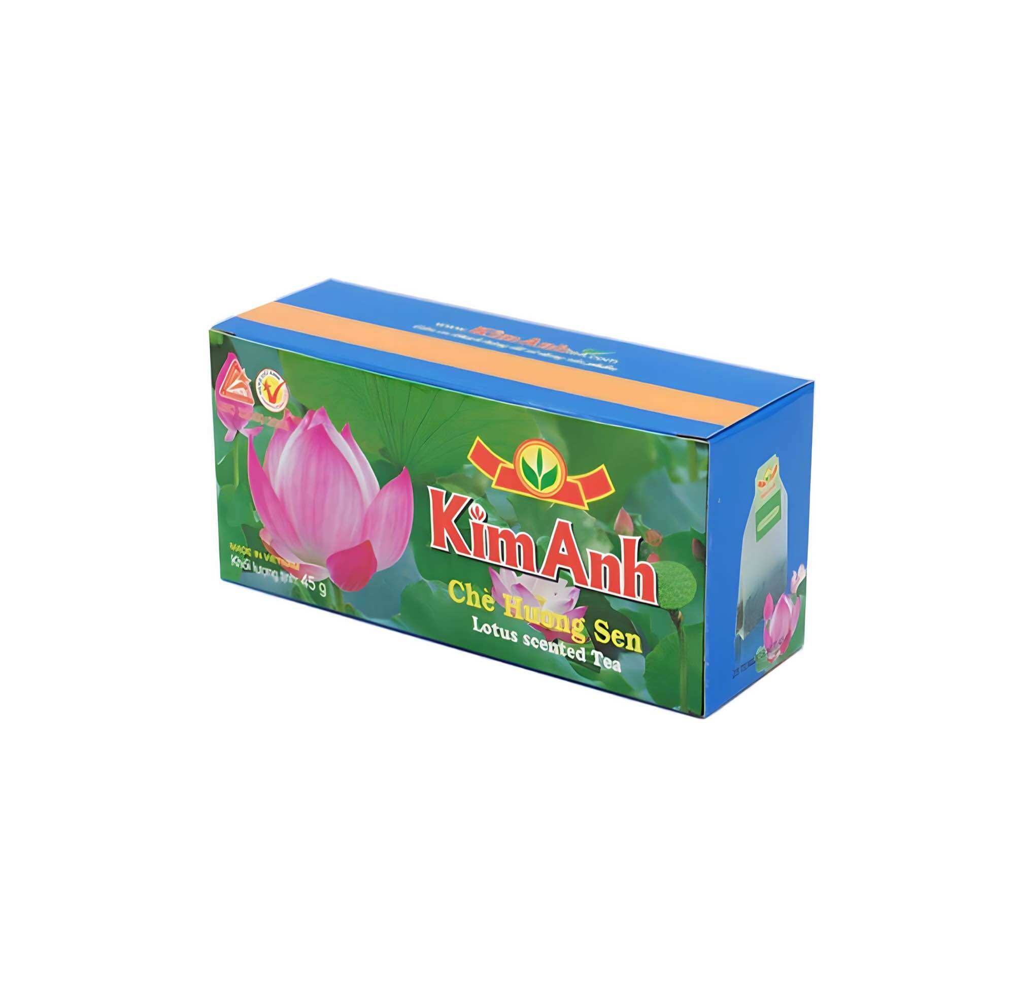 Trà xanh túi lọc hương sen kim anh - hộp 25 gói
