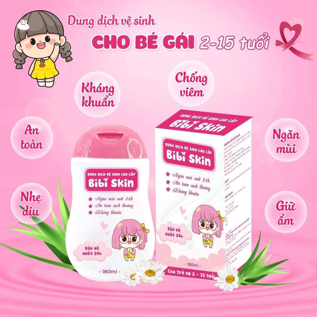 Dung dịch vệ sinh trẻ em (Từ 2-15 tuổi) Bibi Skin