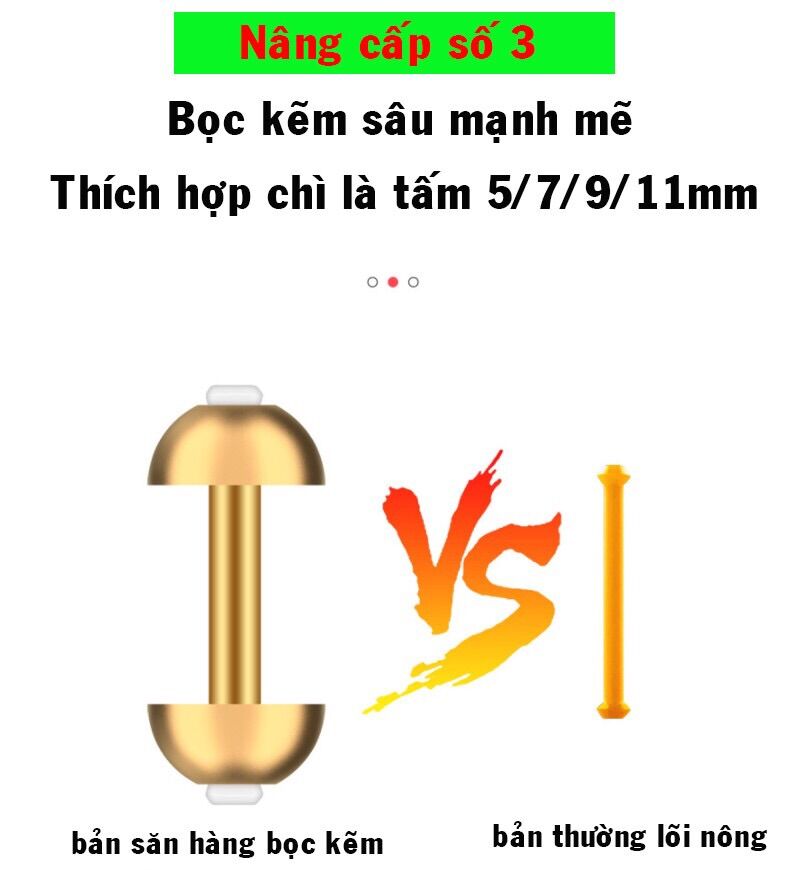 Chì lá câu cá chuyên săn hàng đủ size(combo 3v)
