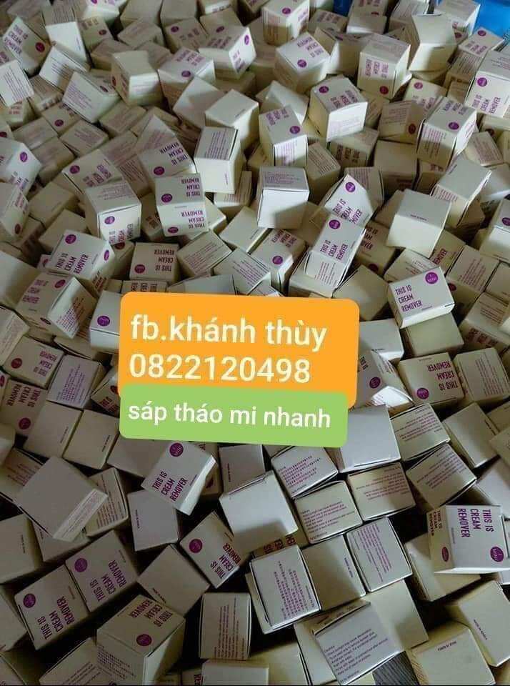 Sáp tháo mi ko cay nhanh