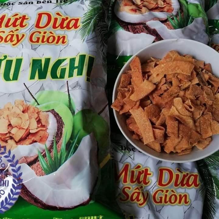 Mứt dừa sấy giòn Hữu Nghị Đặc sản Bến Tre 15 gói x 275g