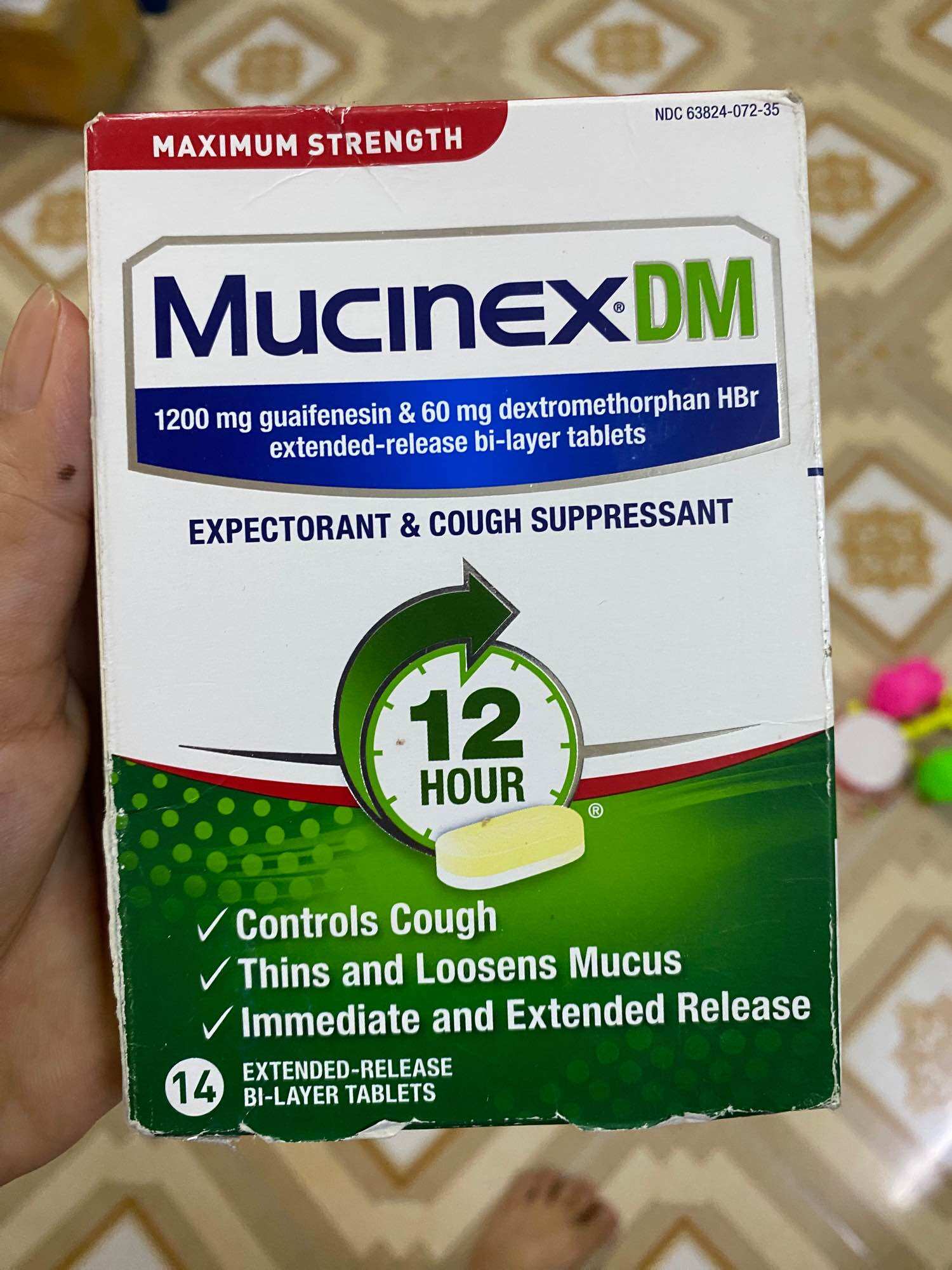 MucinexDM 14 viên Mỹ
