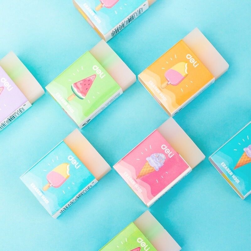 Gôm chì Deli kem, to, bôi sạch, mềm
