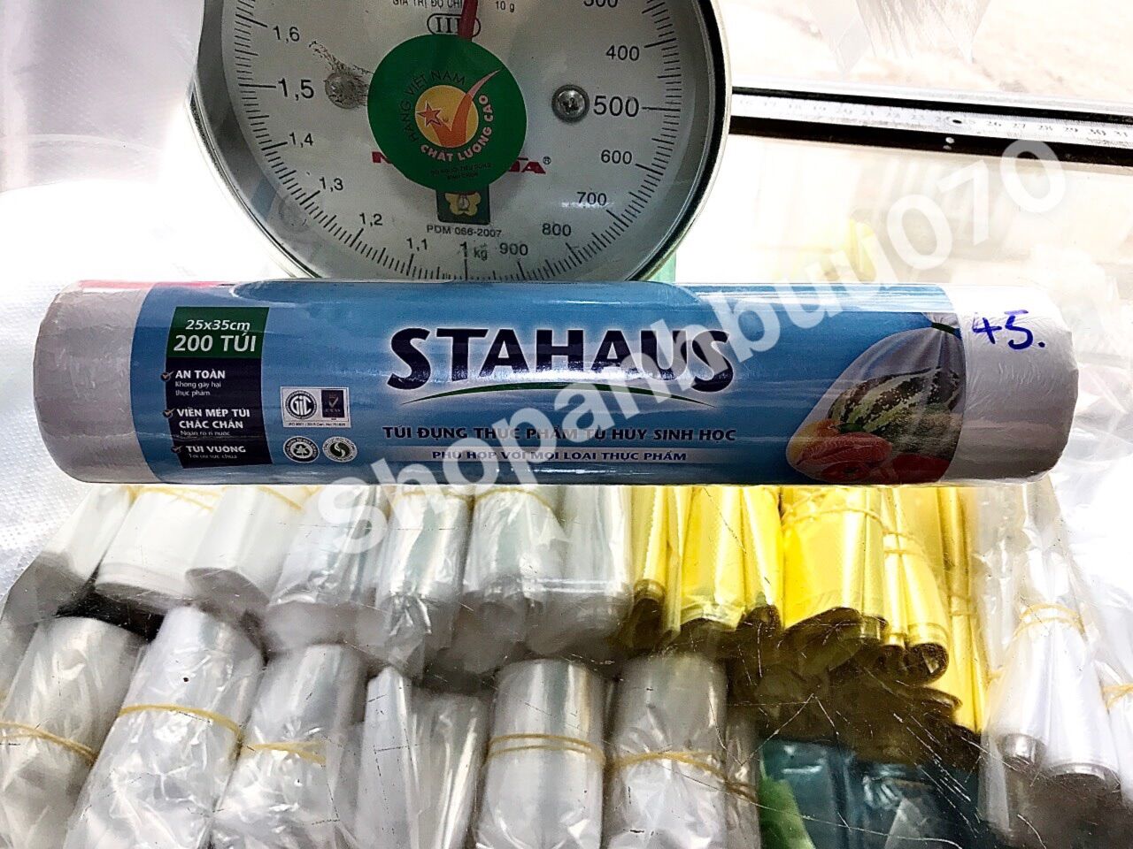 [Q11] CUỘN 100-200 TÚI ĐỰNG THỰC PHẨM PHÂN HUỶ SINH HỌC STAHAUS