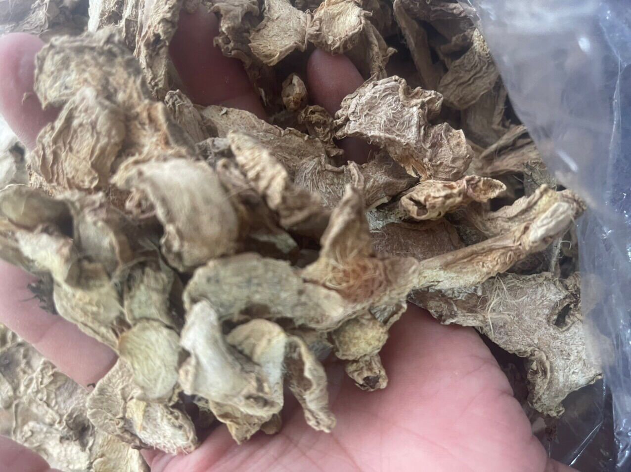 500g gừng thái lát sấy khô