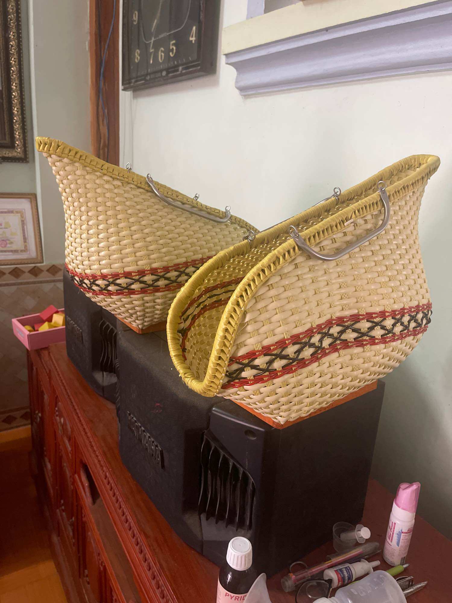 Làn đựng gà, giỏ gà nan to cho gà chọi, gà đá