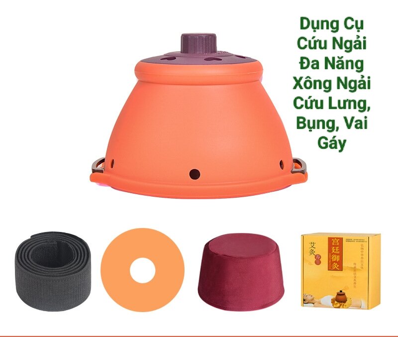 Dụng cụ cứu ngải đa năng xông ngải cứu lưng, bụng, vai gáy
