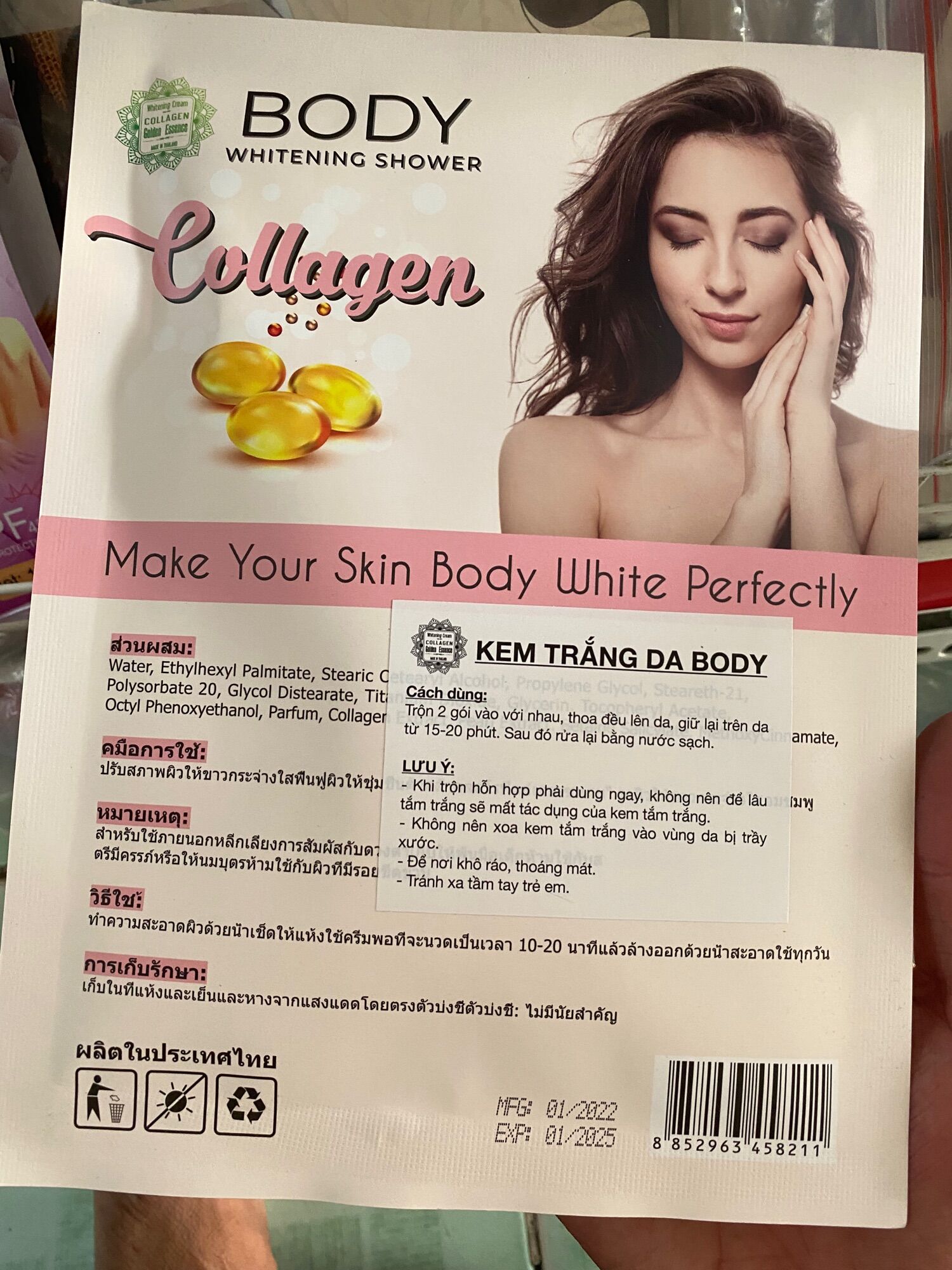 Tắm trắng body collagen Thái Lan (chuẩn hàng)