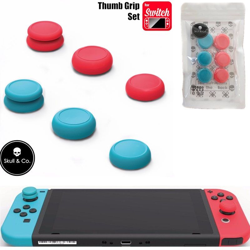 Skull & co - bọc analog dành cho joy-con , dán nút Nintendo Switch