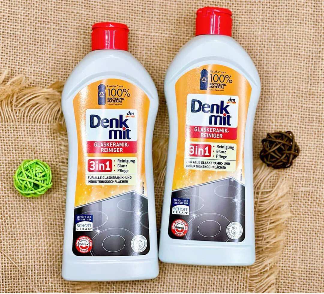 Dung dịch vệ sinh mặt bếp từ Denkmit chuyên dụng xách tay Đức