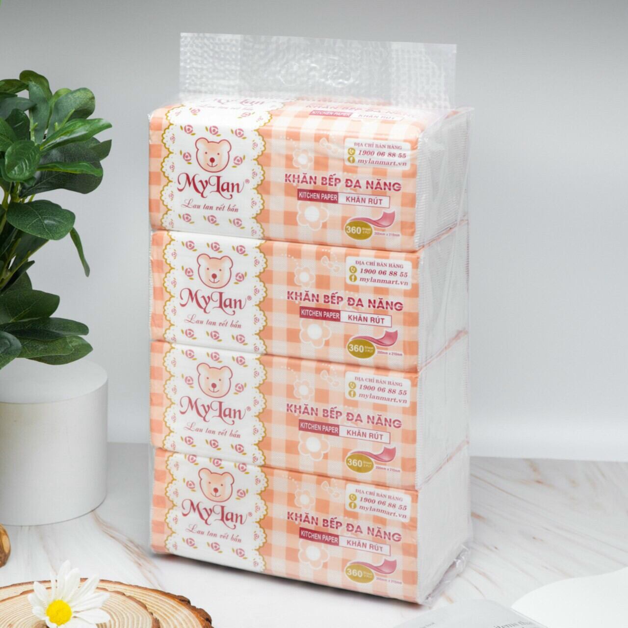 Combo 4 Gói giấy rút lau bếp đa năng Mylan