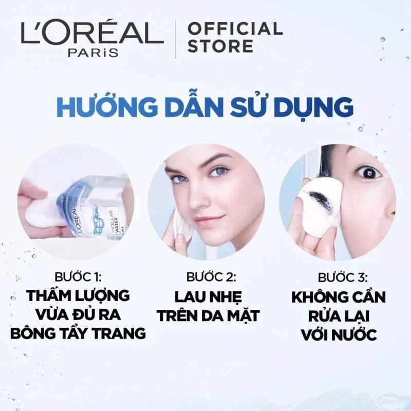 Nước tẩy trang Loreal (3 màu)