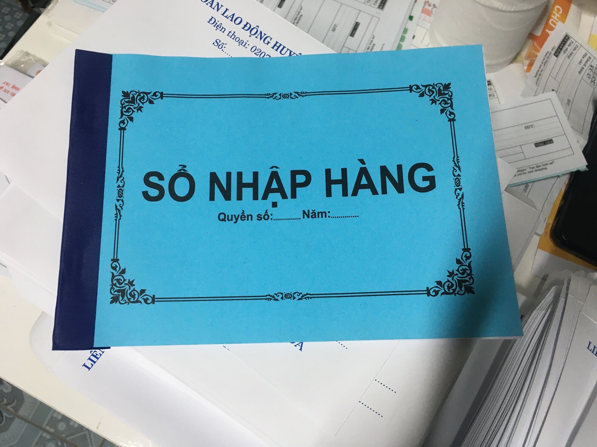 Sổ nhập hàng, sổ nhập kho, sổ quản lý nhập hàng A4, A5