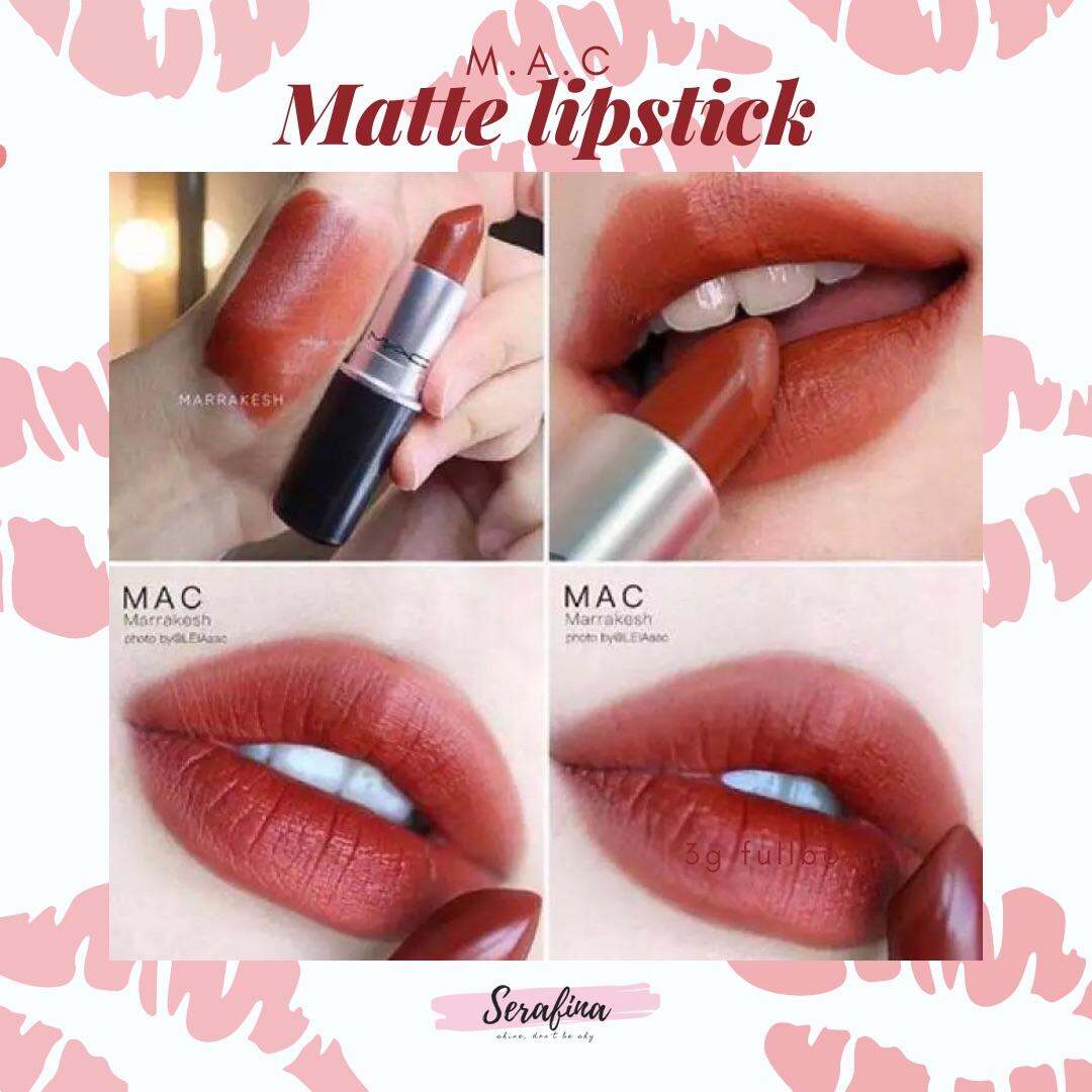 Màu 602 Chili - đỏ cam gạch - Son thỏi lì MAC Matte Lipstick 3g fullbox