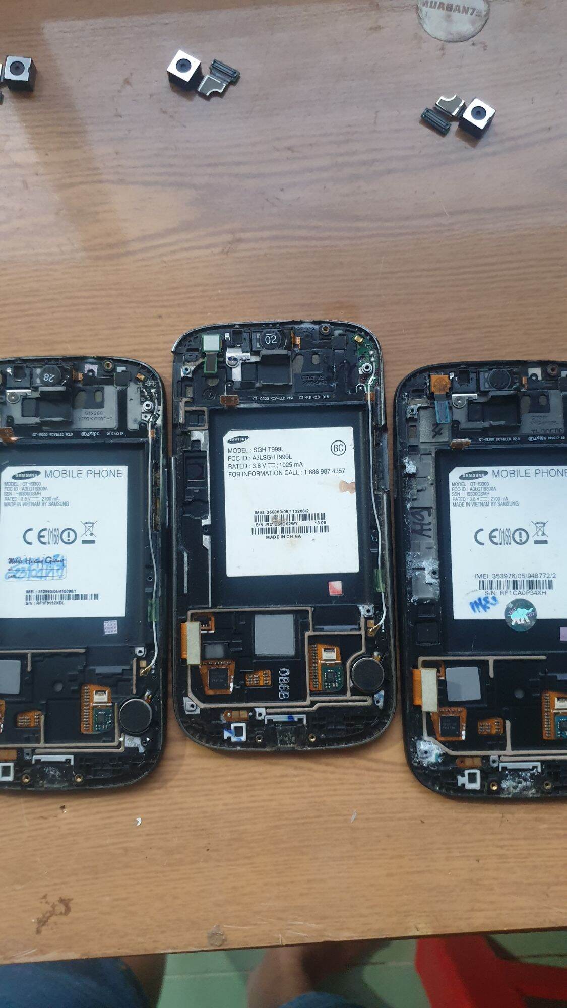 Samsung S3 removal parts