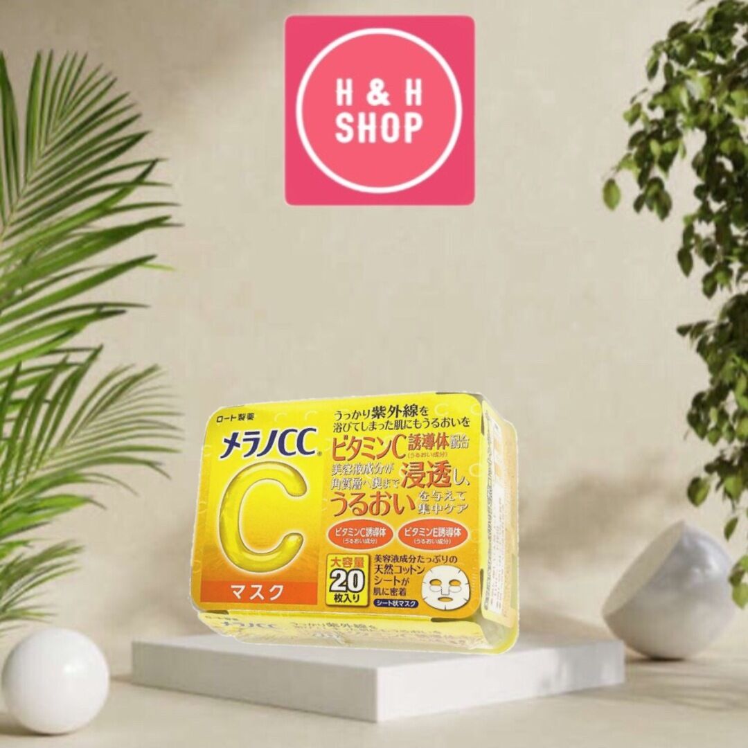 Mặt nạ dưỡng da cải thiện thâm sạm và đốm nâu Melano CC Mask 20 miếng