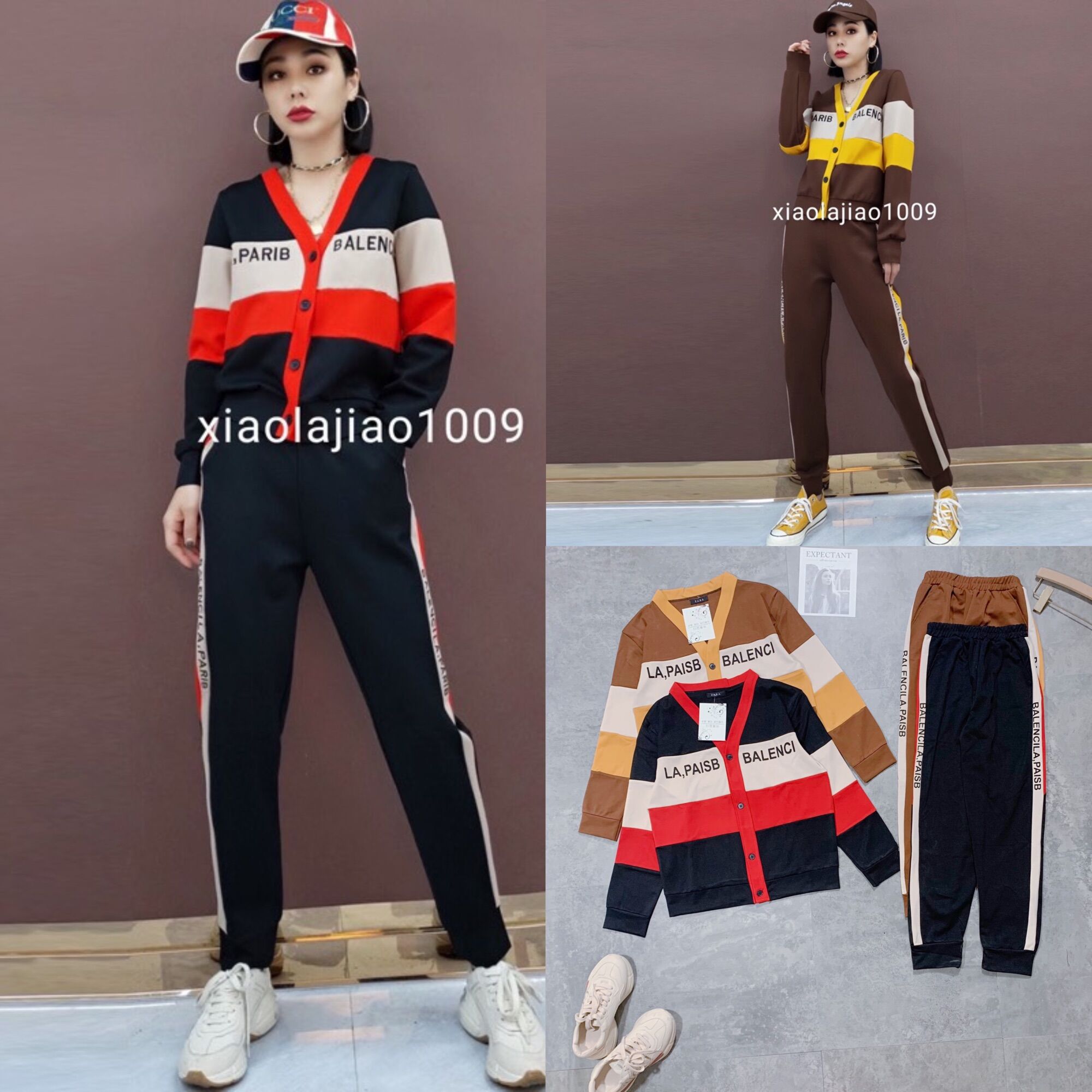 Sét bộ thể thao phối màu sẵn hàng full size lt01