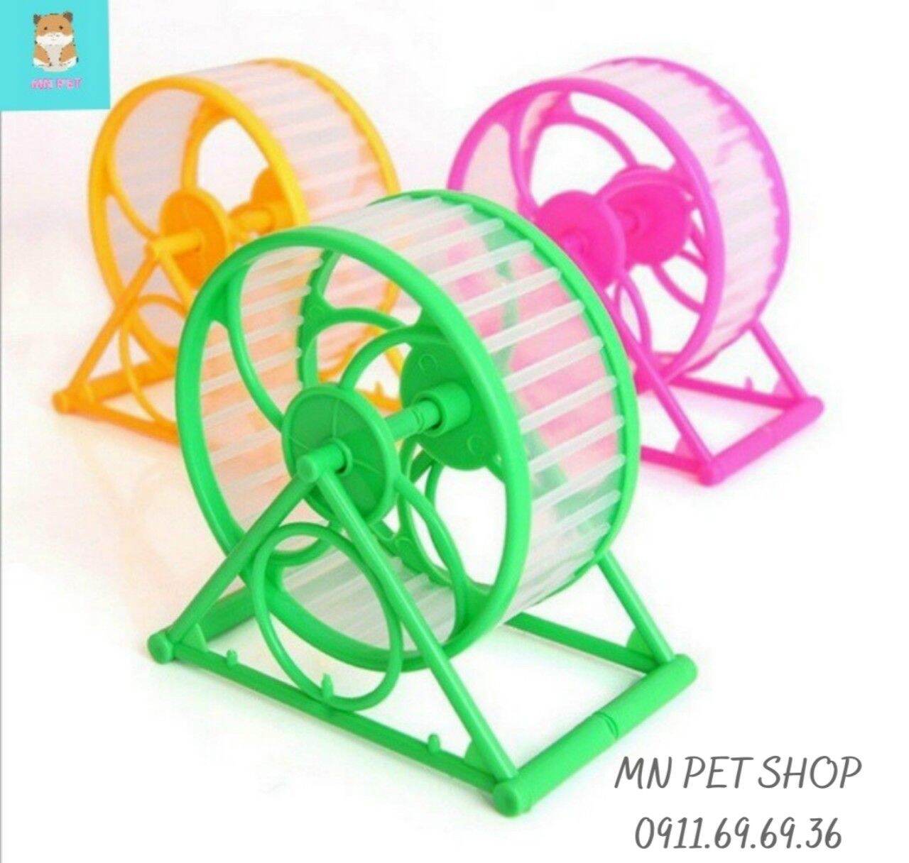 Wheel nhựa Tereso 18cm - cho hamster Bear