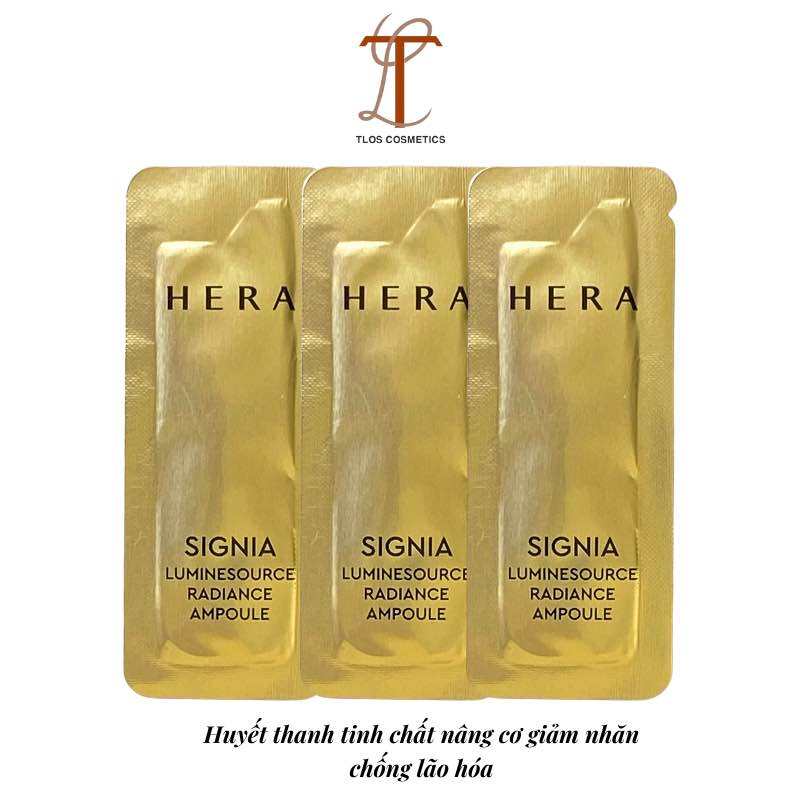 1/10 Gói Huyết thanh tinh chất nâng cơ chống lão Hera signia luminesource radiant ampoule 1ml