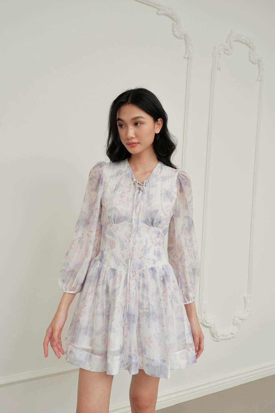 Ceci Cela - Đầm hoa dáng ngắn Essi