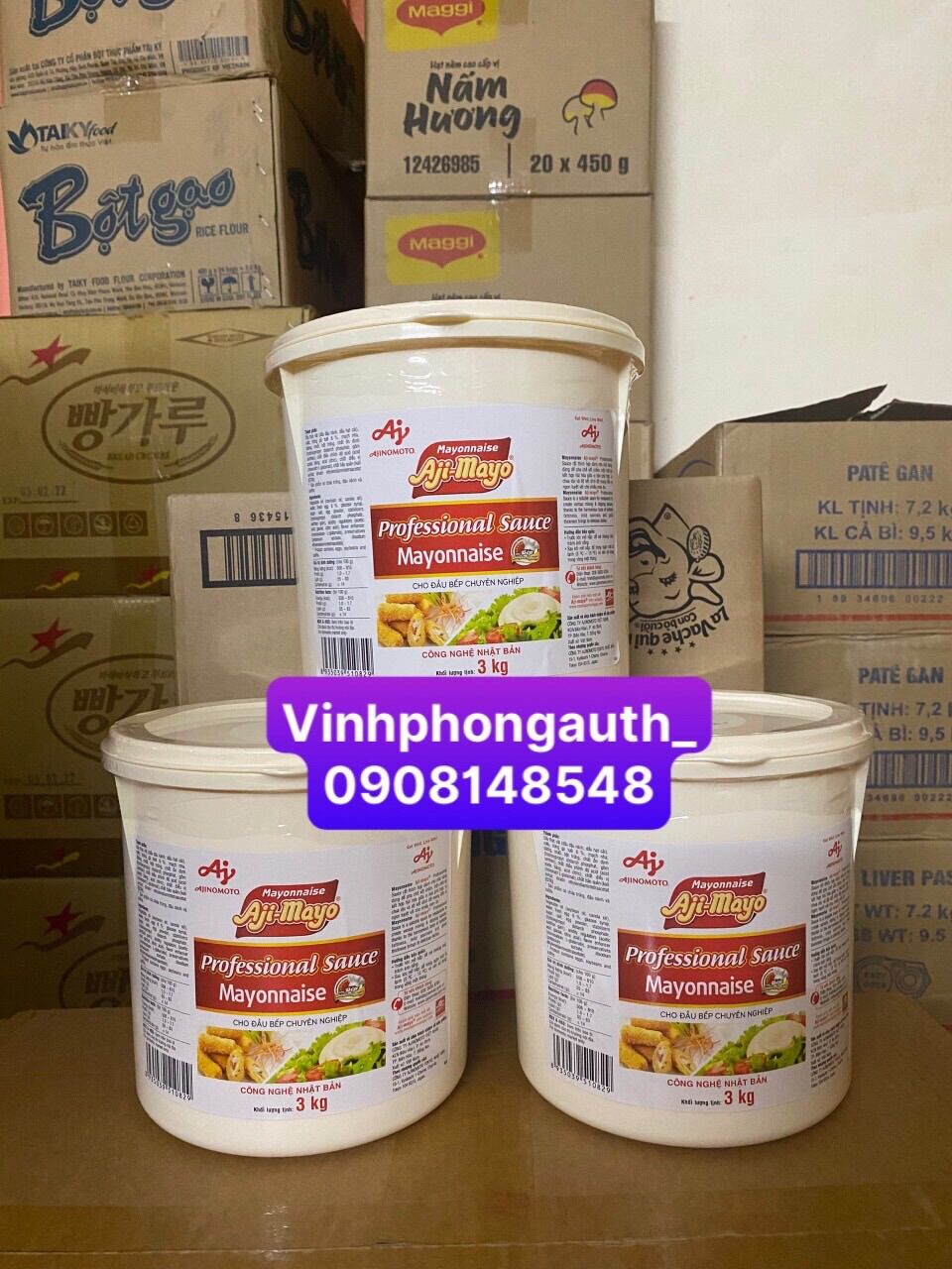 Sốt Mayonnaise Aji-Mayo 3kg