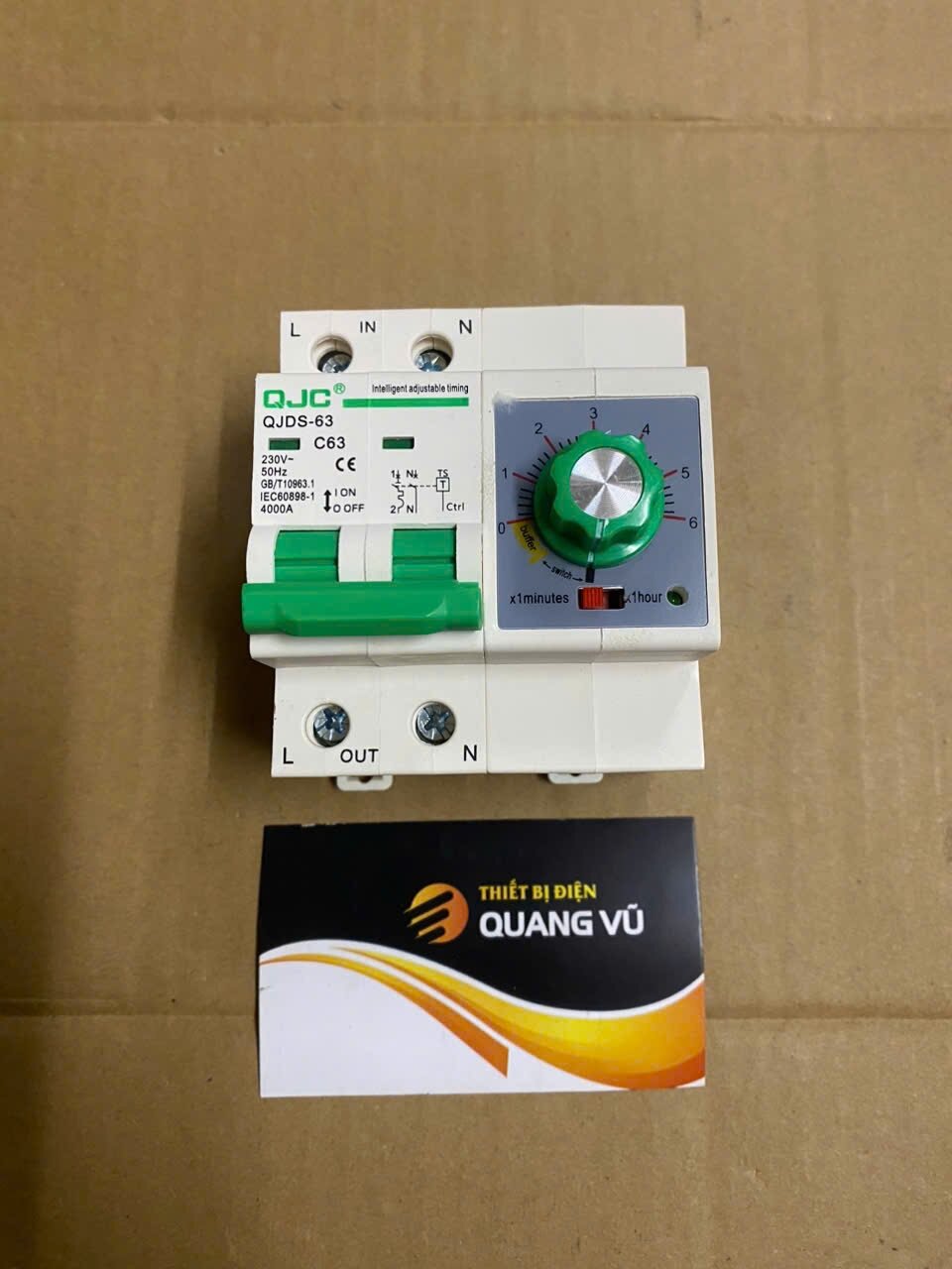 Aptomat hẹn giờ 3 pha 4 dây 63a