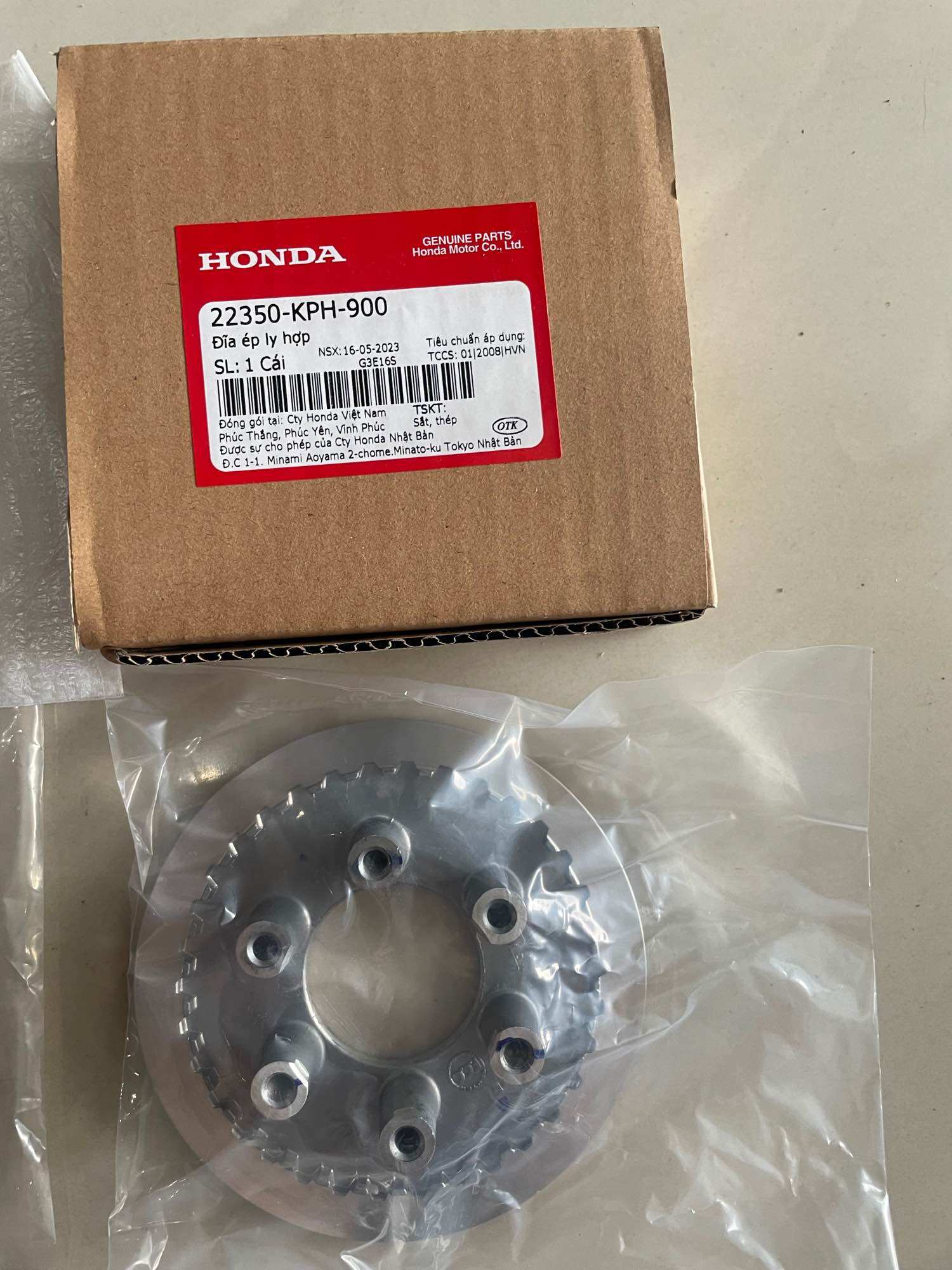 Cặp đế nhôm nồi Future 125 zin honda