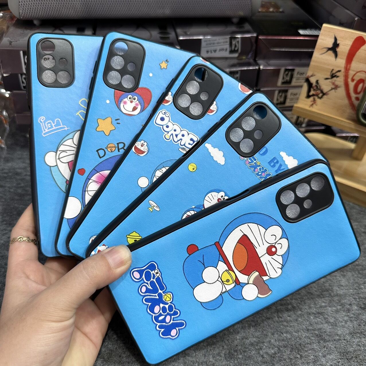 Case ốp lưng Samsung M51 dẻo Doremon siêu dễ thương bảo vệ camera