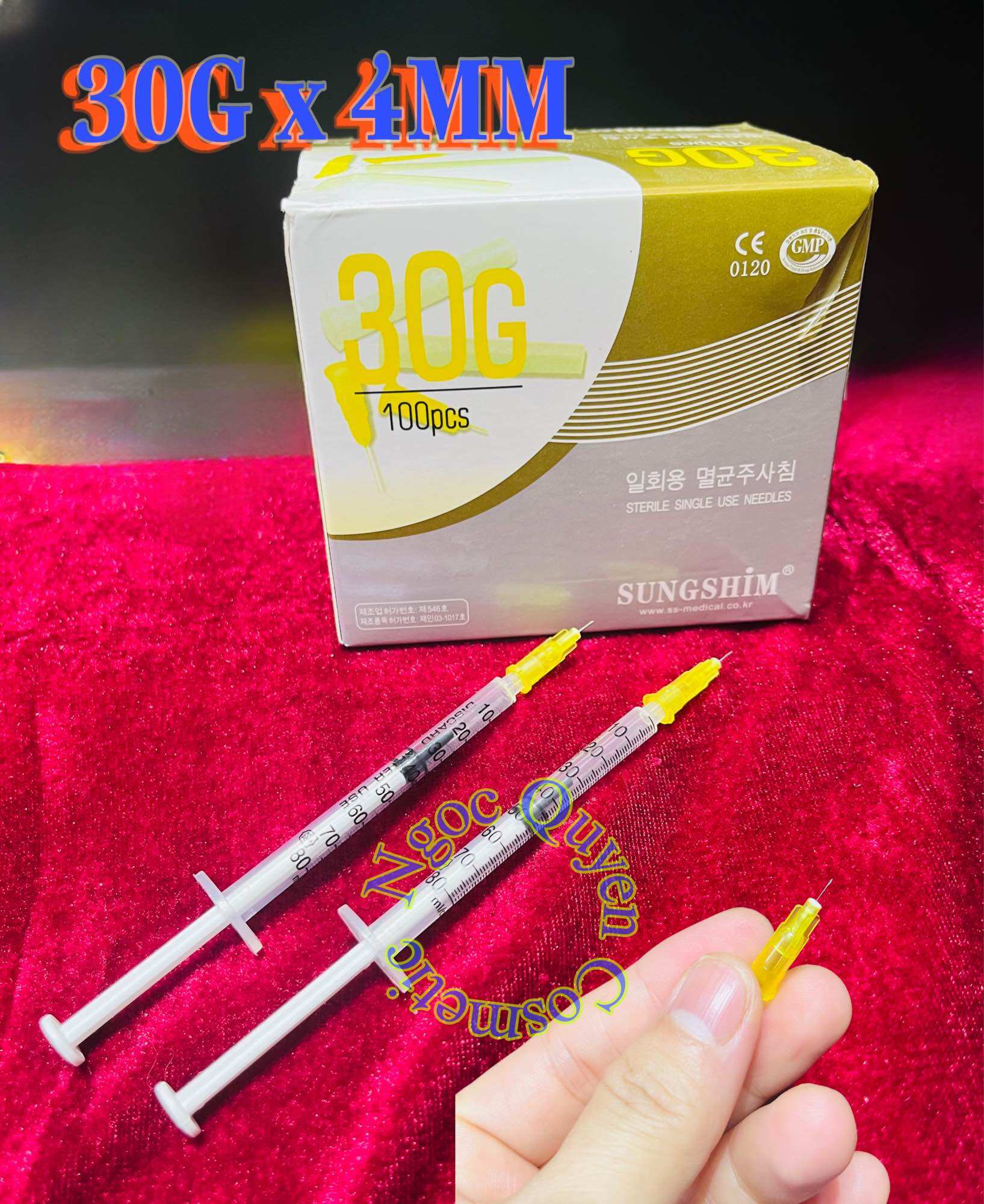 Tách lẻ 1 đầu kim 30G x 4MM làm đẹp spa skincare