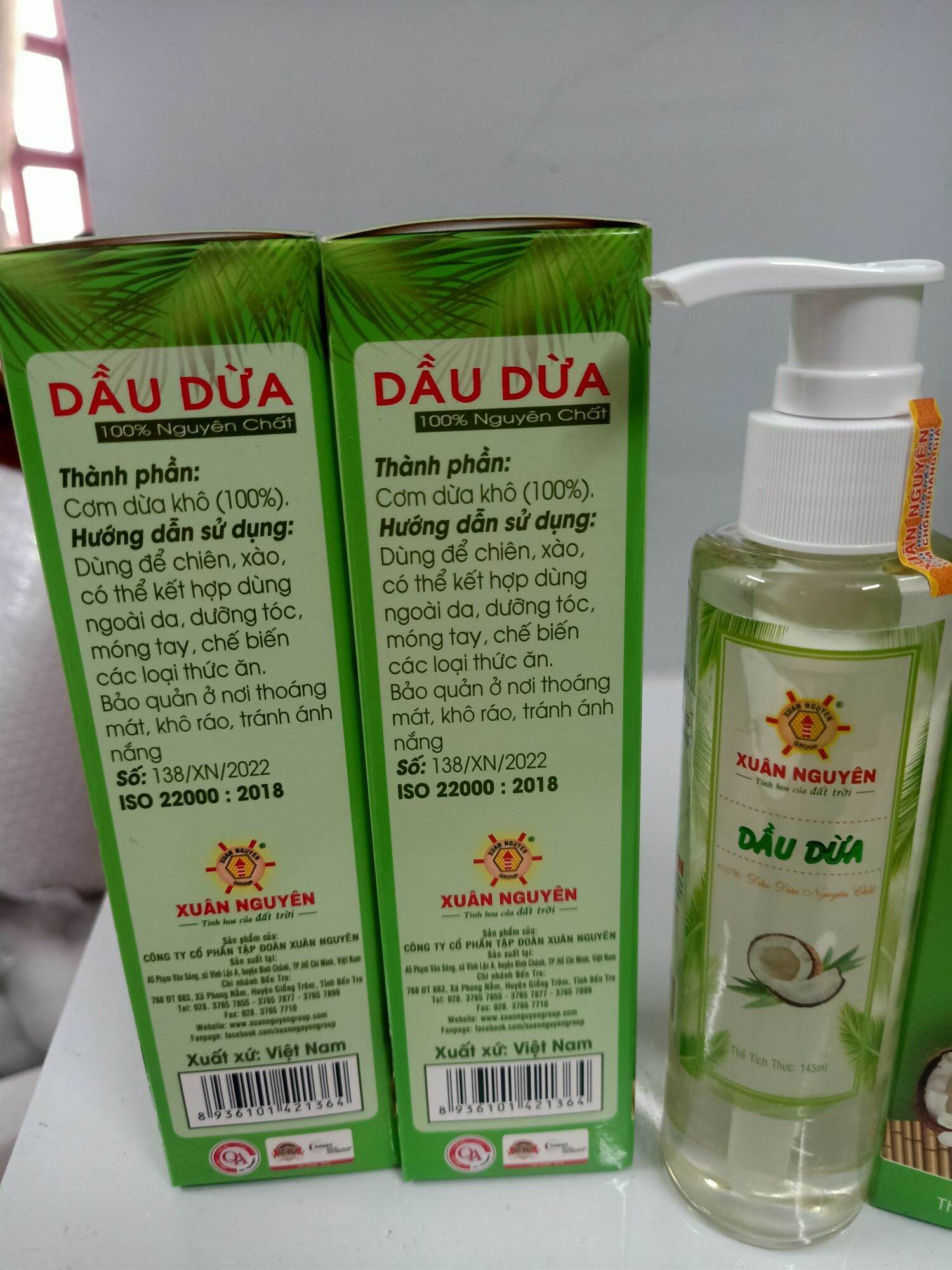 DẦU DỪA NGUYÊN CHẤT XUÂN NGUYÊN
