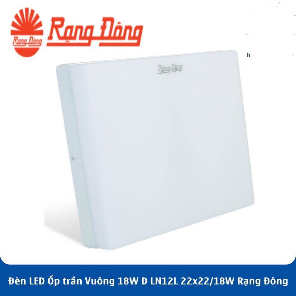 Đèn led ốp trần đổi màu rạng đông vuông 18w