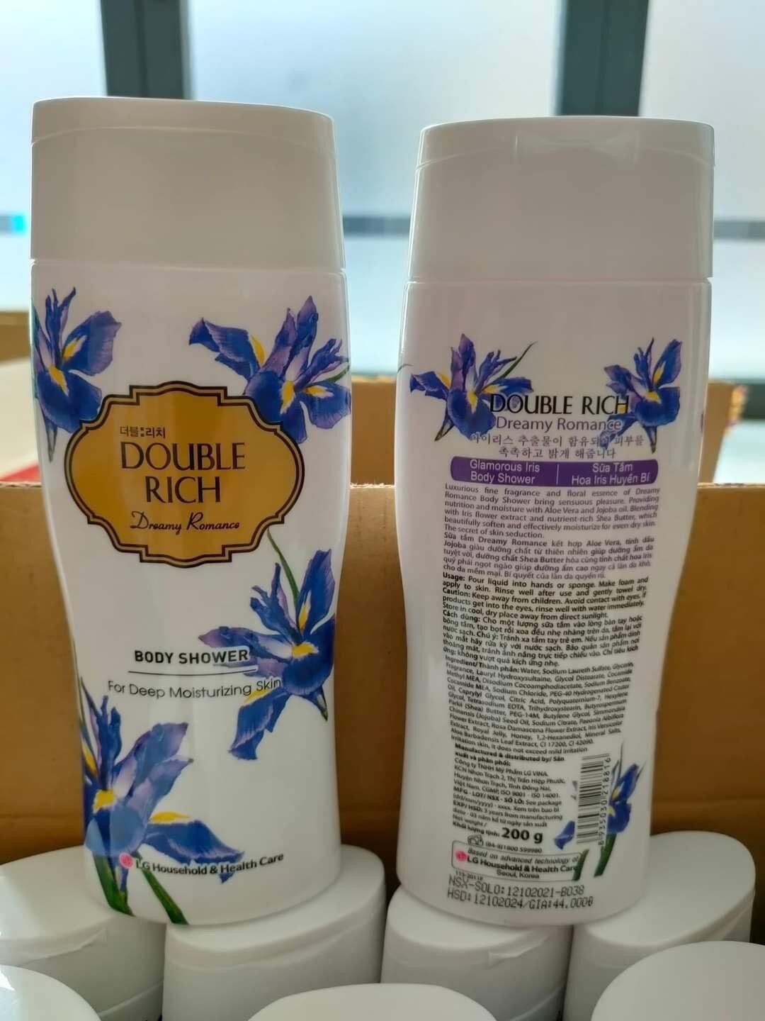 Sữa tắm Double Rich hoa iris huyền bí 200g