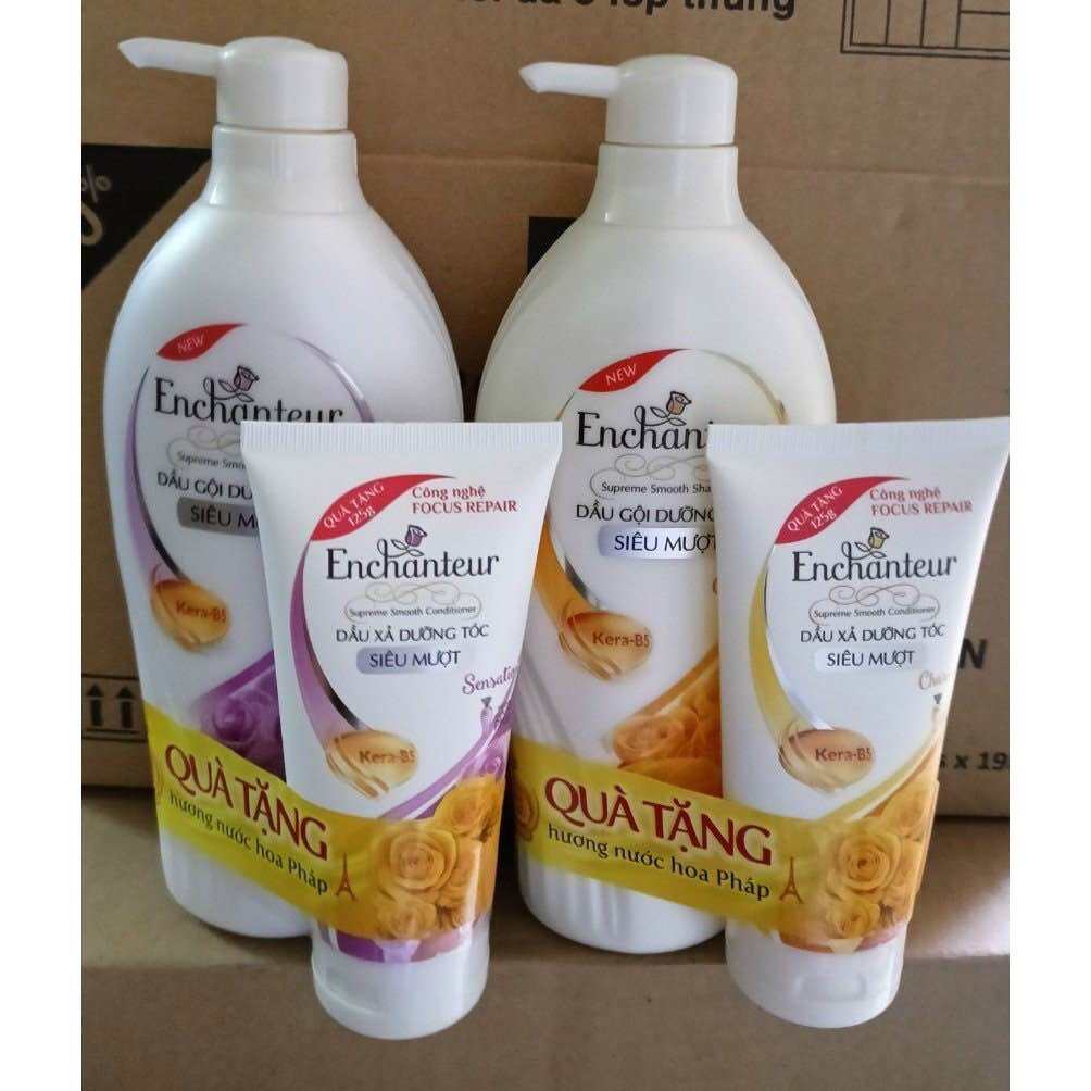 Dầu gội enchanteur 650g tặng xả 125ml