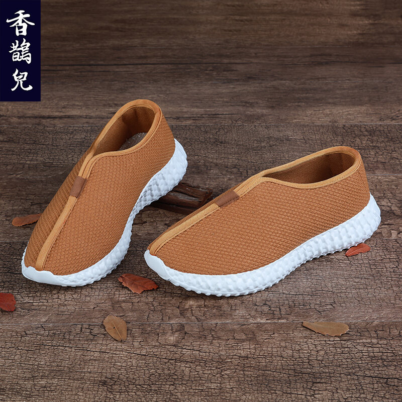 Giày tăng đế nhẹ xiangyanger giày nam phong cách trung quốc thanh niên giày du lịch giày cư sĩ giày vải bắc kinh cũ giày thiền giày hòa thượng
