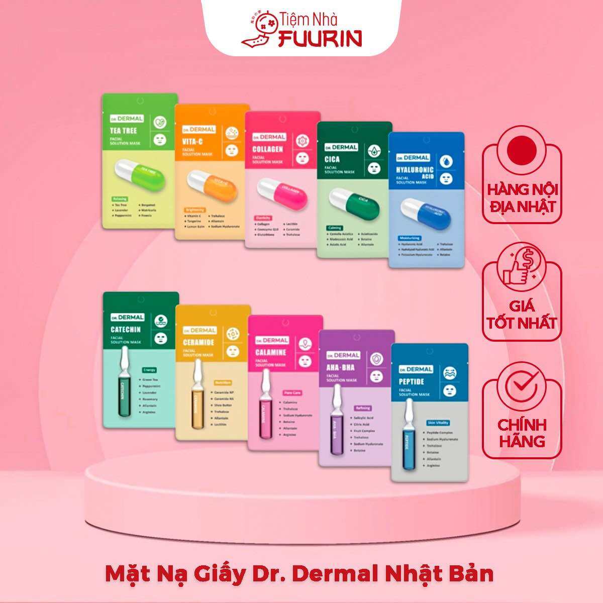 Mặt nạ Dr Dermal nội địa Nhật Bản