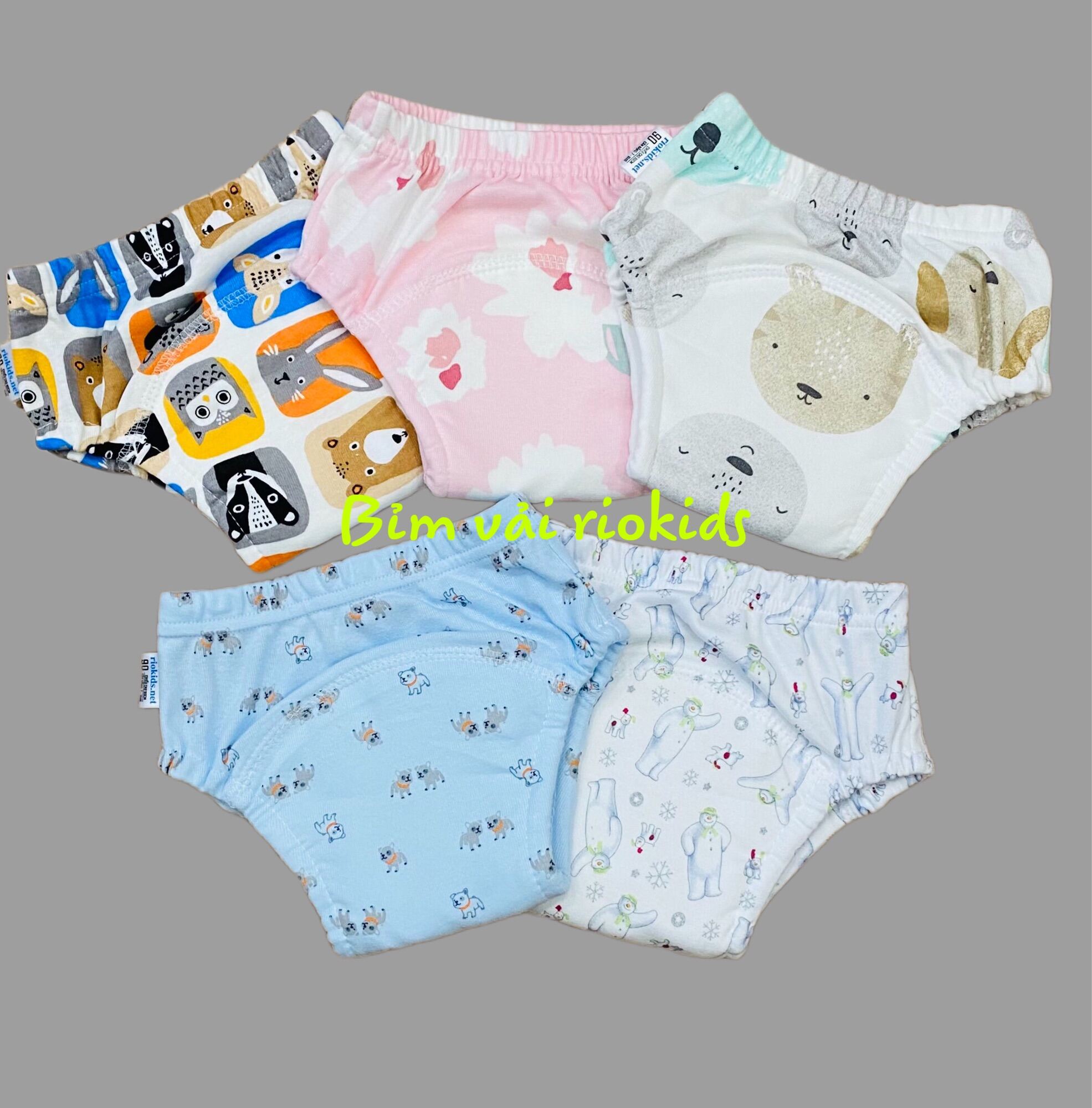 COMBO 5 QUẦN BỎ BỈM RIOKIDS