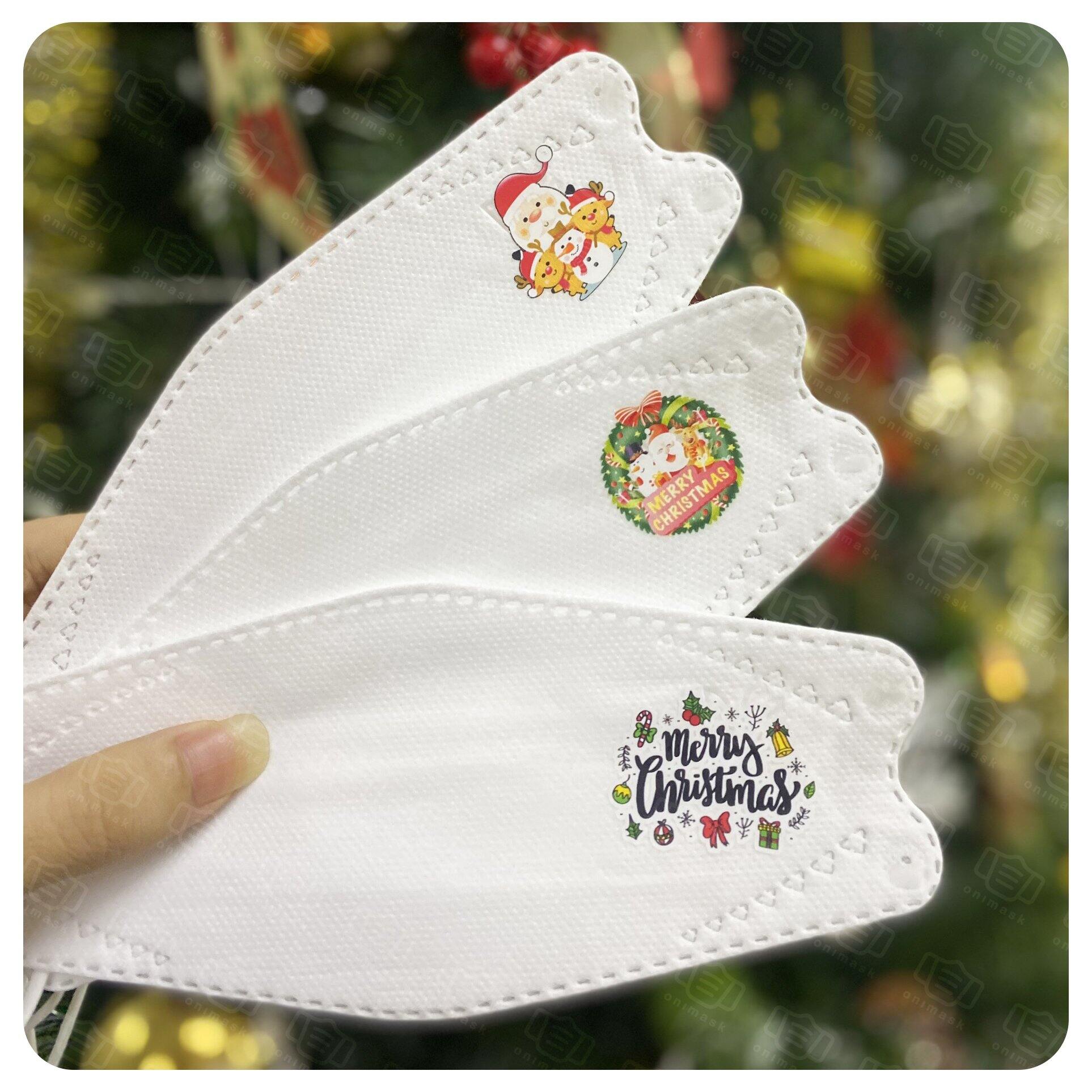 Khẩu trang Giáng sinh 2023 Merry Christmas (10 cái)