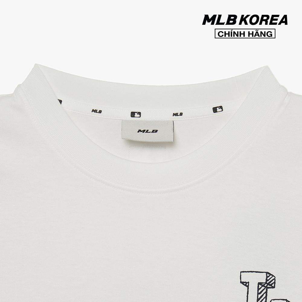 MLB - Áo thun unisex cổ tròn tay dài Basic Mega Logo 3ATSB0334-07WHS