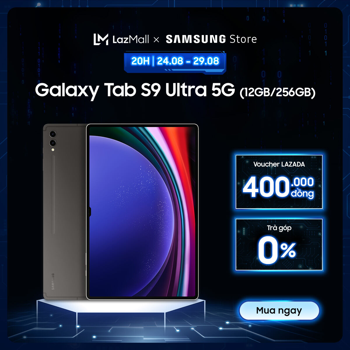 Máy tính bảng samsung galaxy tab s9 ultra 5g 12gb_256gb