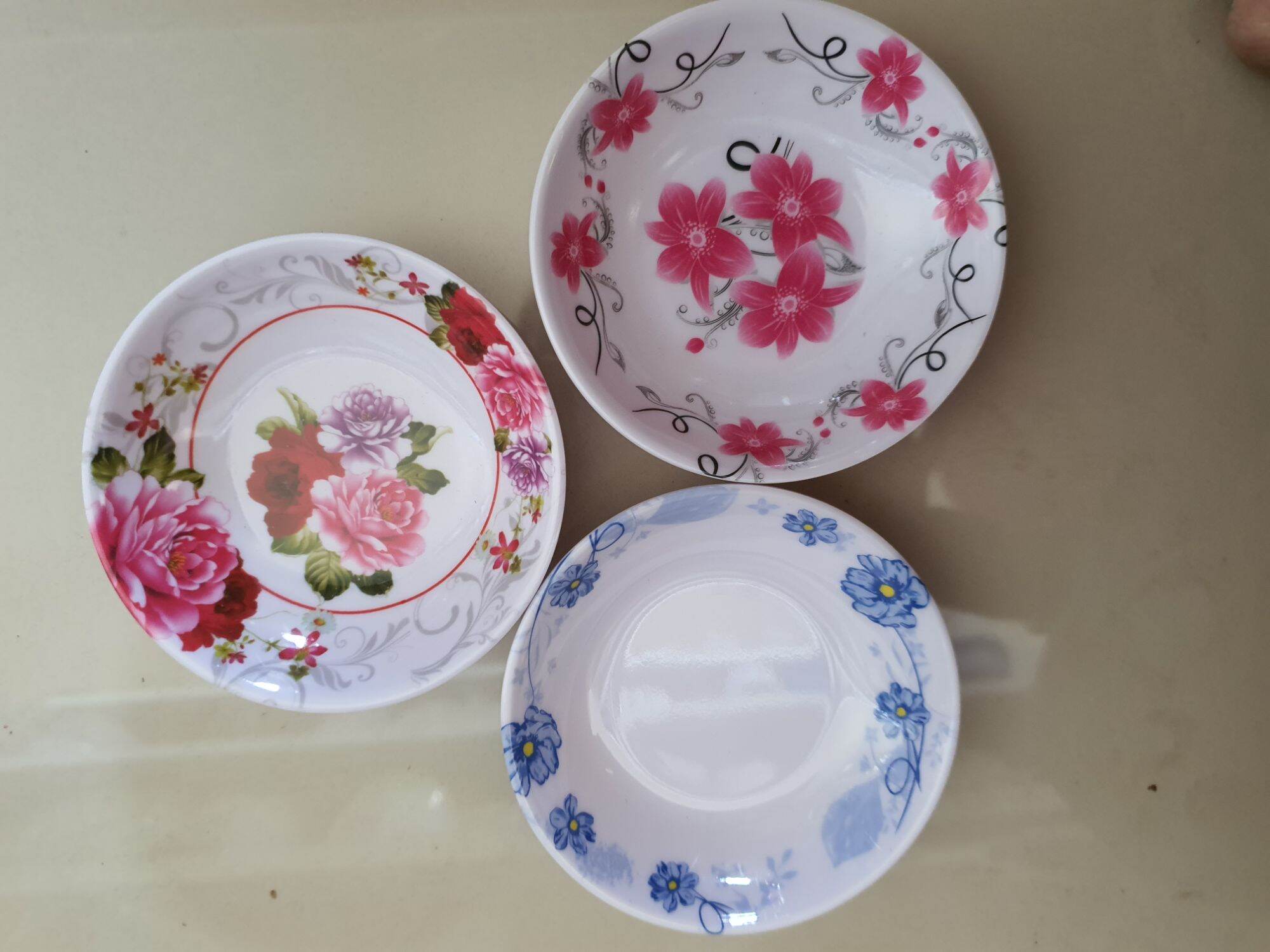 Set 10 Dĩa, Chén nhựa Melamine đựng nước chấm, muối tiêu
