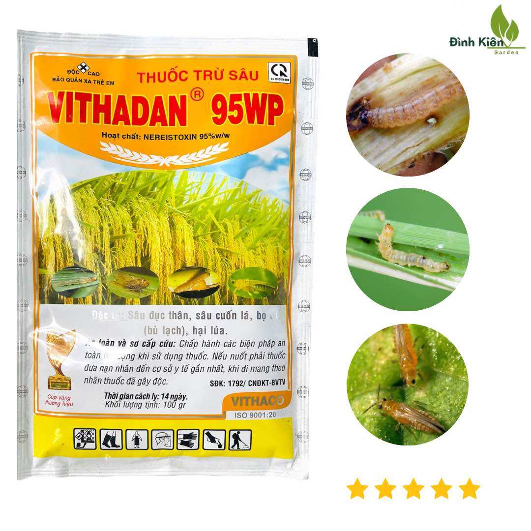 Thuốc trừ sâu vithadan 95wp - đặc trị sâu đục thân, sâu cuốn lá, bọ trĩ .