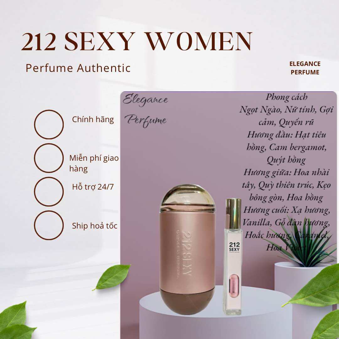 Mẫu thử Nước hoa Nữ Car0lina Herrera 212 Sexy Women