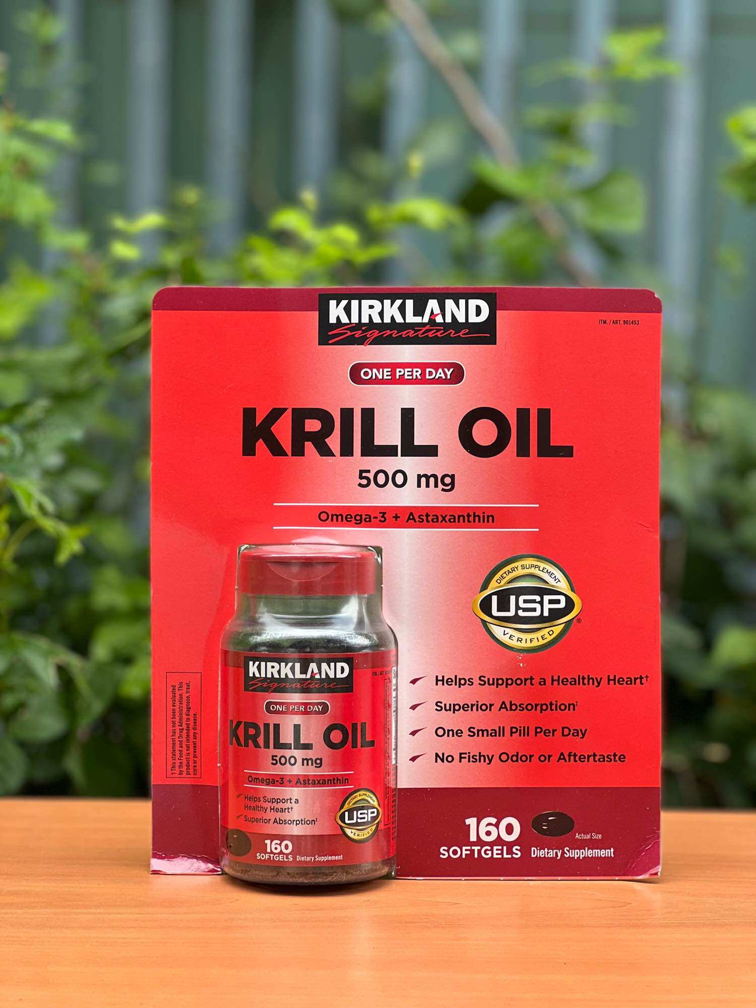 Dầu nhuyễn thể Kirkland krill oil 500mg - Dầu tôm đỏ