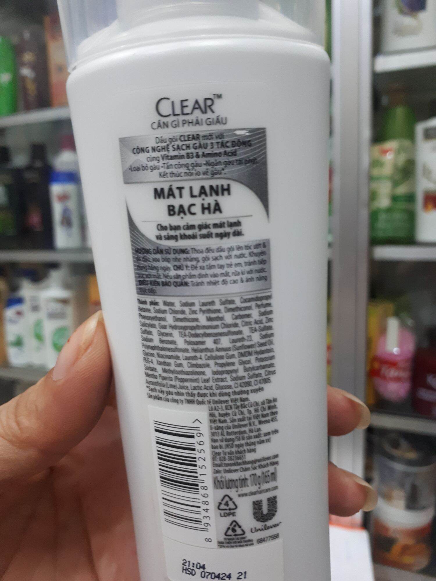 [Hcm] Genuine Clear Mint Dandruff-Cleaning Shampoo 170g