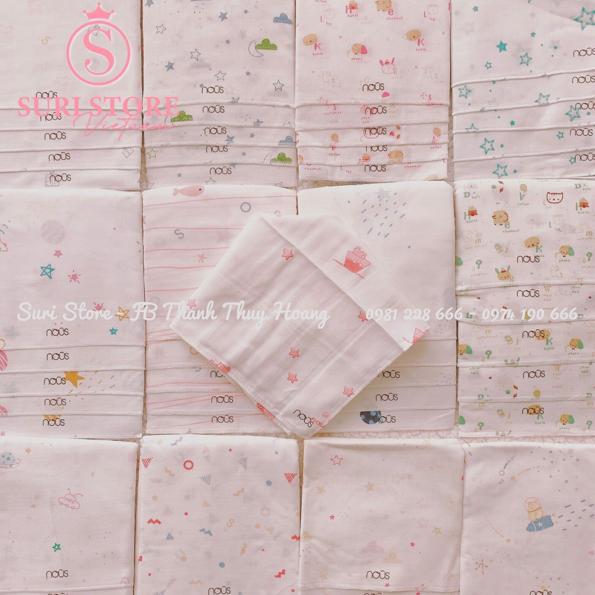 Set 5 khăn sữa Nous (Set 5) trắng