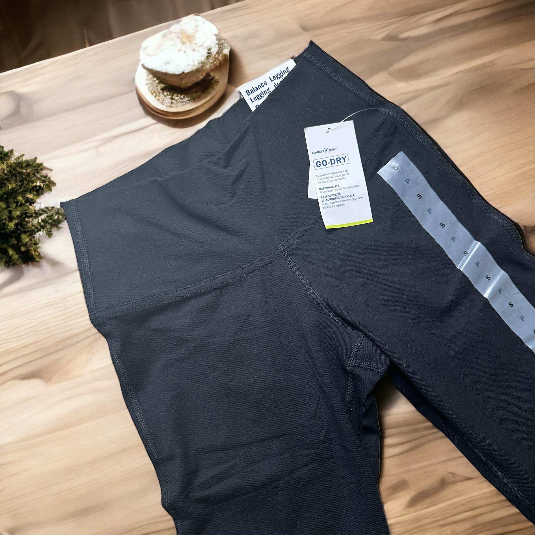 Quần legging nữ cotton oldnavy cạp cao dáng lỡ