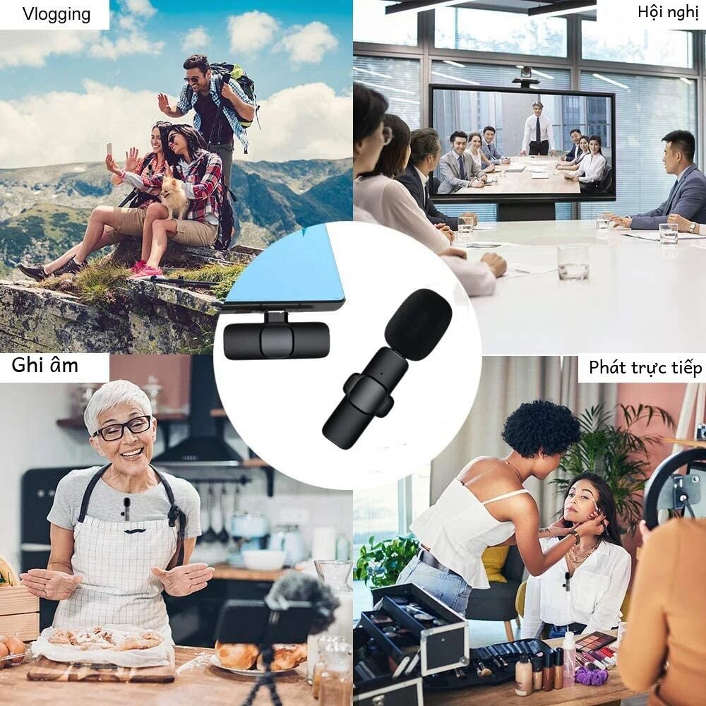 Di Động Không Dây Lavalier Micro Mic Mini Cho iPhone Android Phát Sóng Trực Tiếp Chơi Game Ghi Âm Điện Thoại Năng Động Chất Lượng Cao Bộ Mic Với chứng Nhận Ce