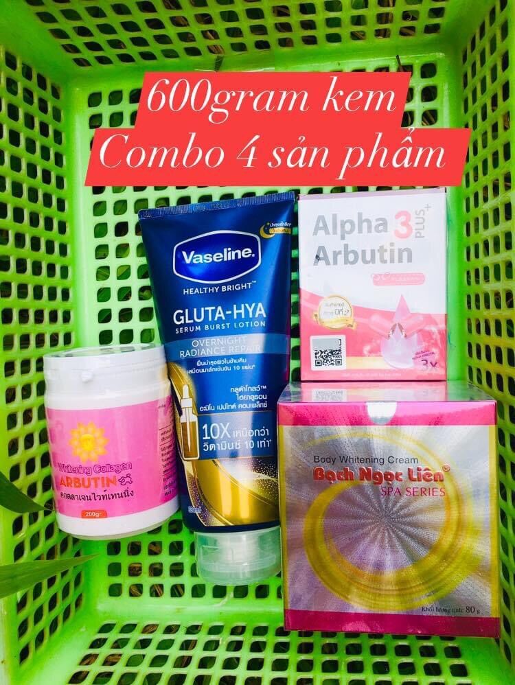 Combo Kem Bạch Ngọc Liên trắng da giữ ẩm ban đêm