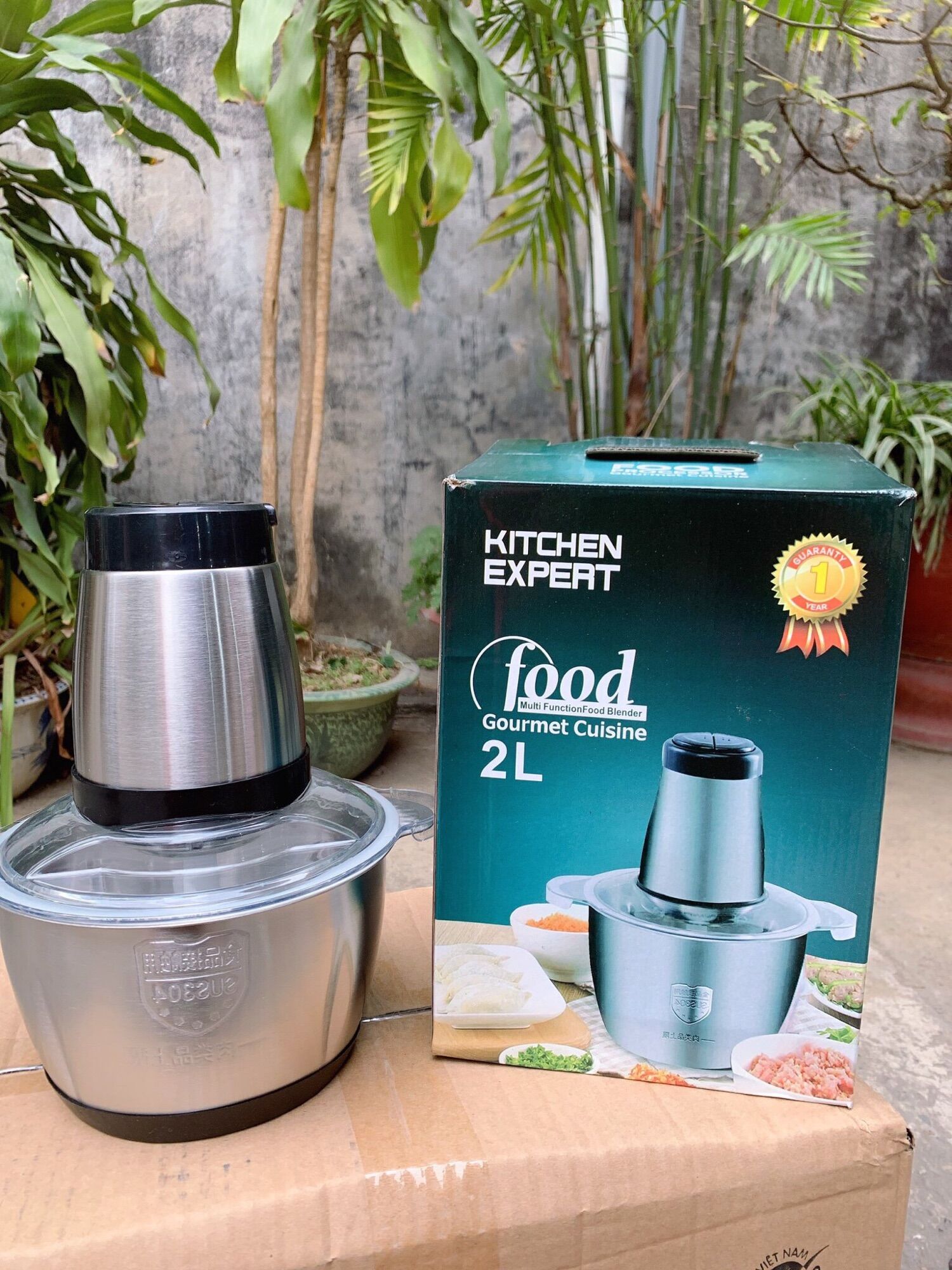 Máy xay inox 2L